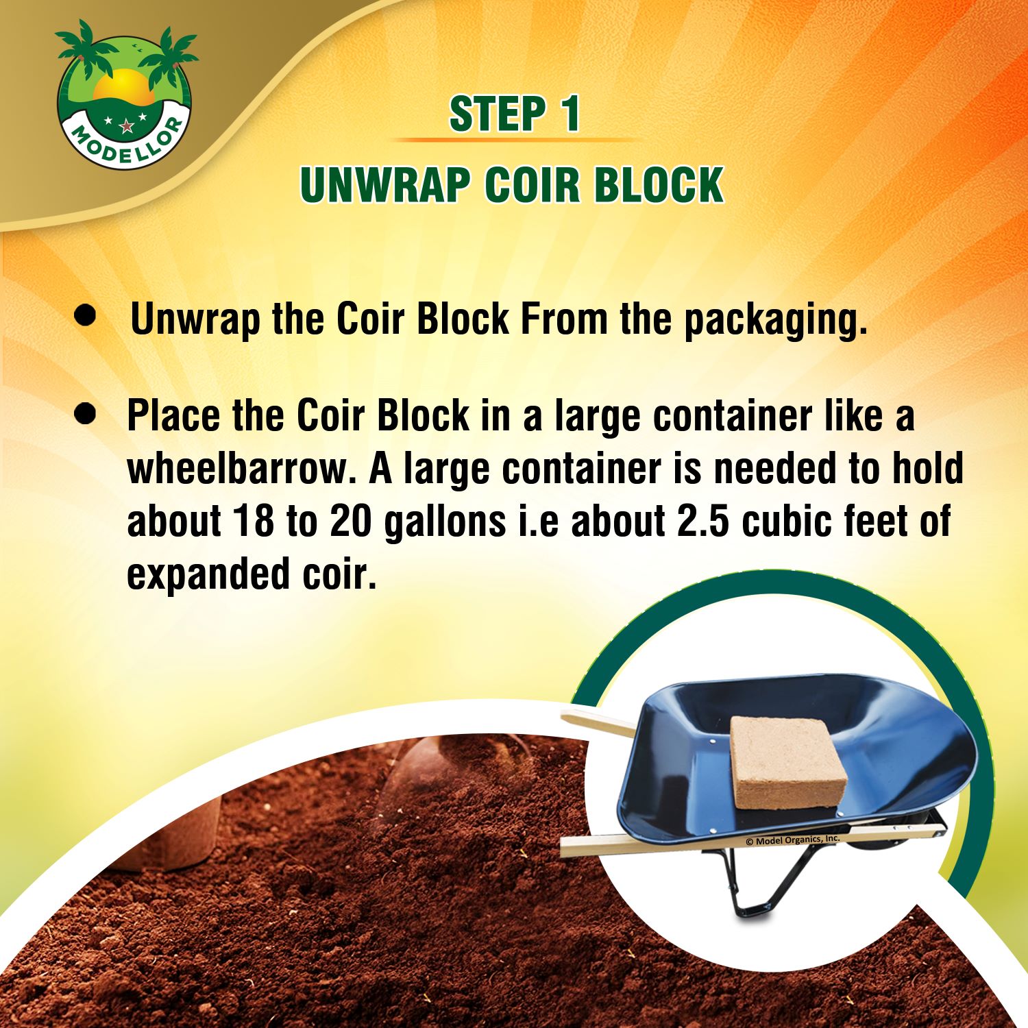 MODELLOR PREMIUM ORGANIC COIR BLOCK